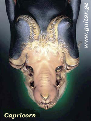 www.guitar.ge - Signs of the Zodiac. Capricorn sign, body art, tattoo, piercing, picture, photo, art, colour, paint
